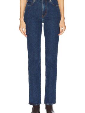 FRAME The Ruler Jeans in Written - High-Rise Straight Leg Denim